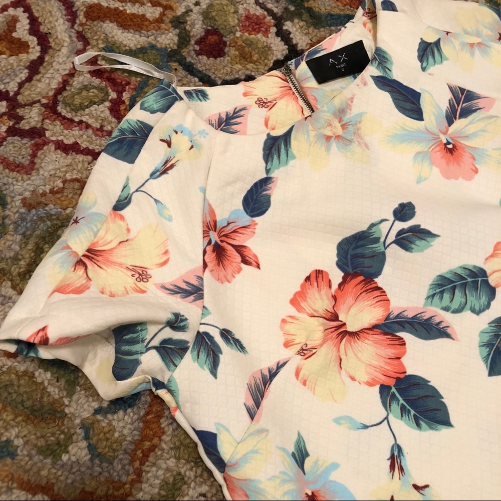 AX Paris Shift Floral Print Shift Dress Size 8 - Picture 5 of 7